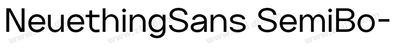 NeuethingSans SemiBo字体转换 NeuethingSans SemiBo字体转换